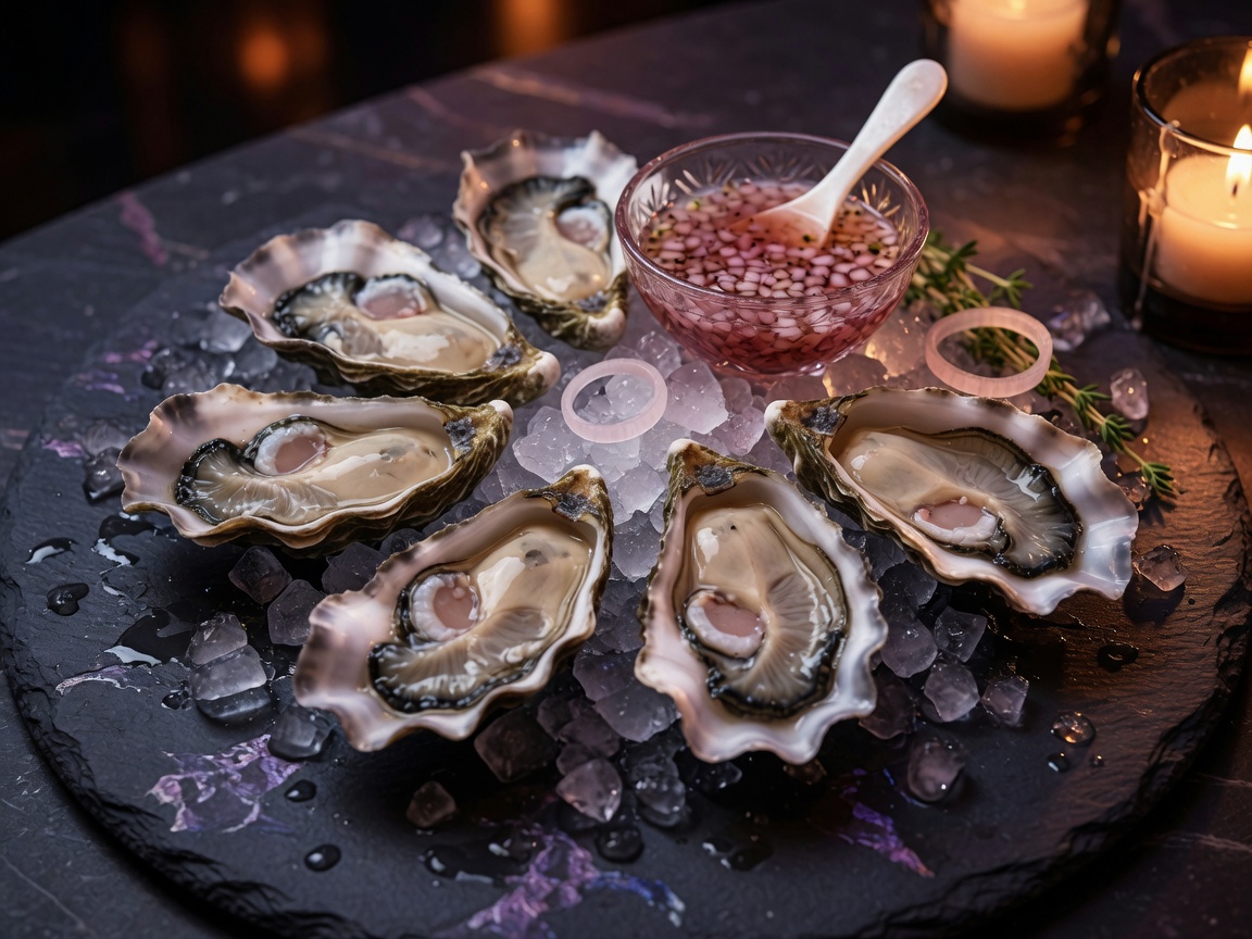 Oysters and mignonette